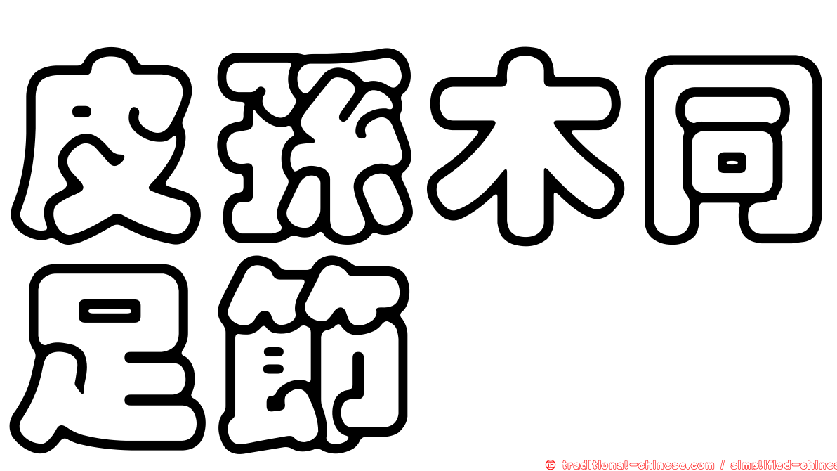 皮孫木同足節蜱