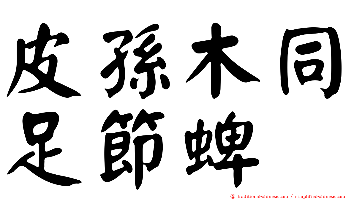 皮孫木同足節蜱