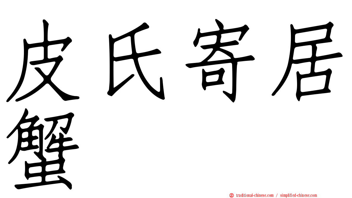 皮氏寄居蟹