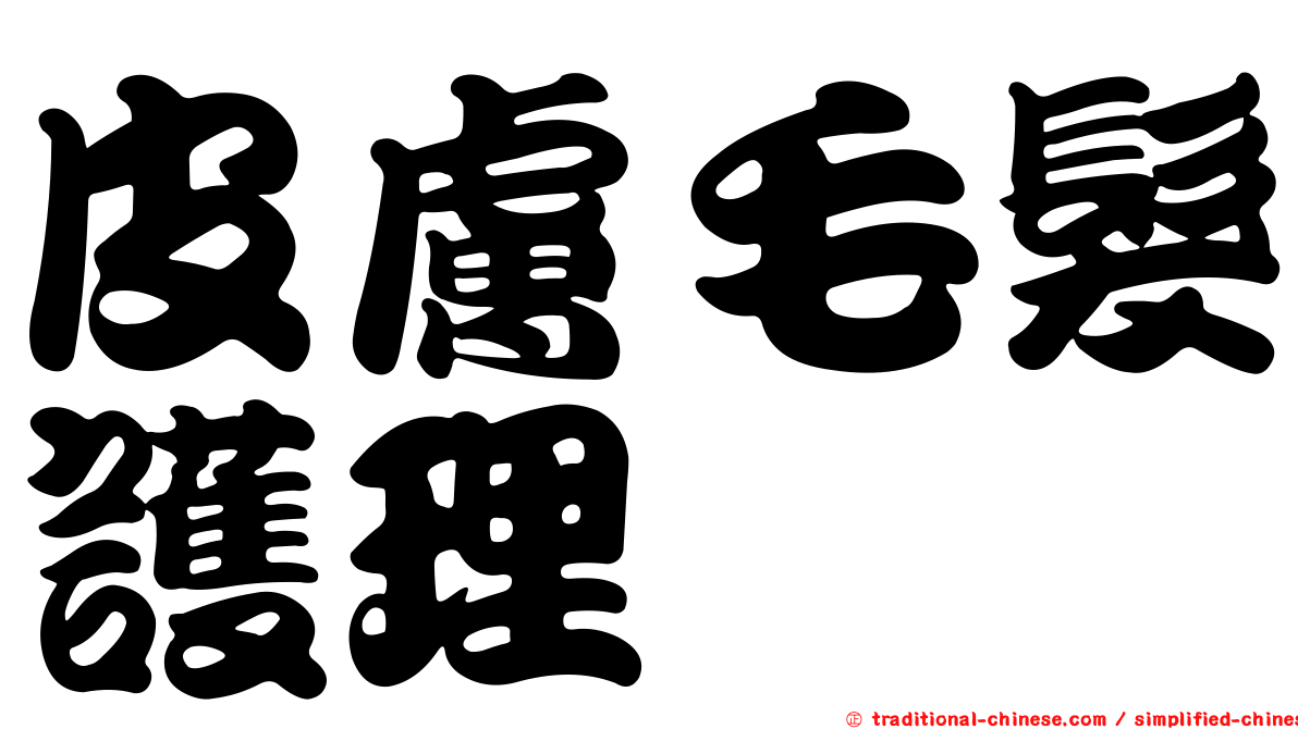 皮膚毛髮護理