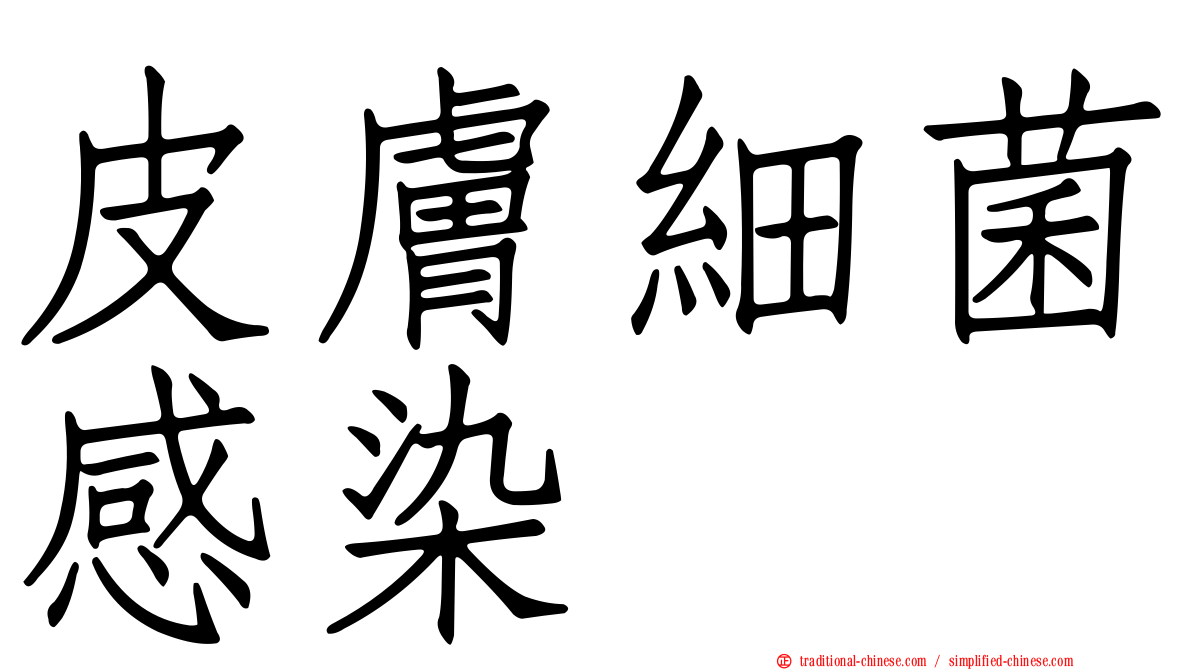 皮膚細菌感染