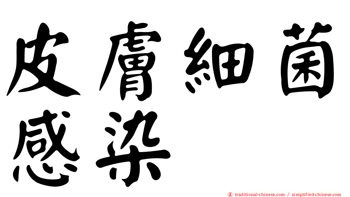皮膚細菌感染