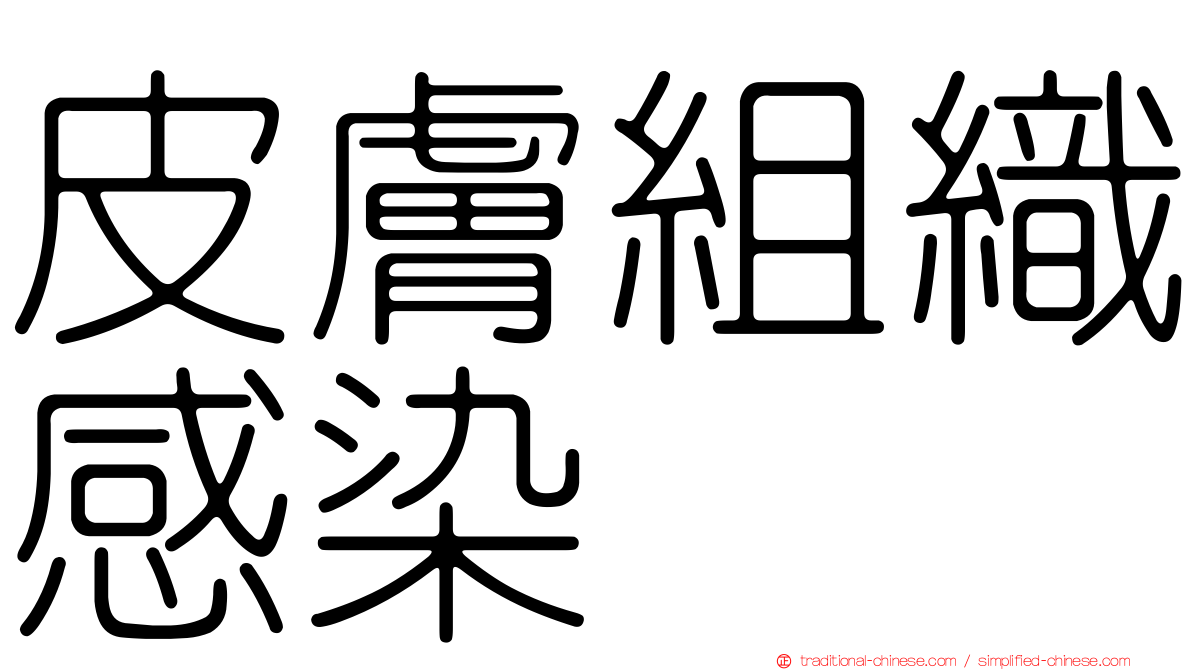 皮膚組織感染