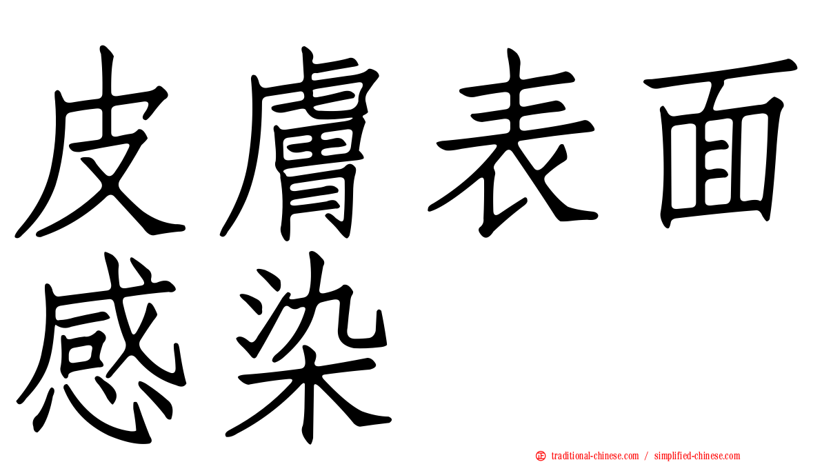 皮膚表面感染