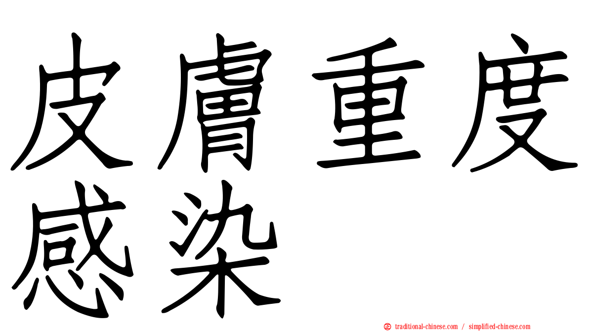 皮膚重度感染