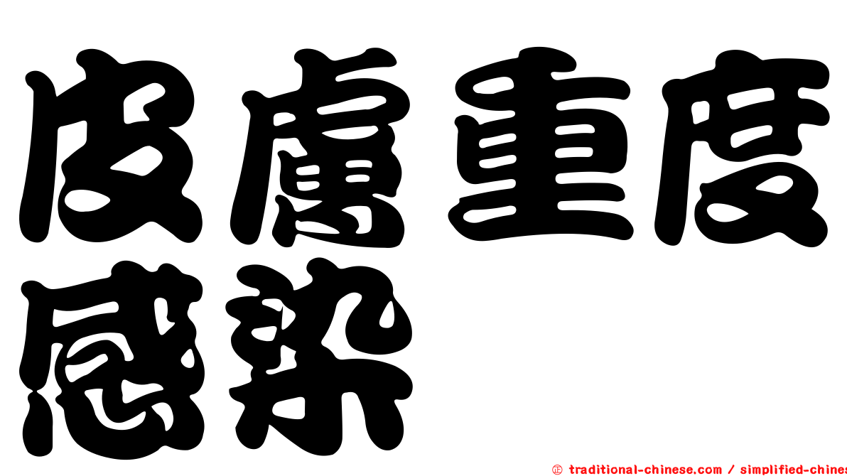 皮膚重度感染