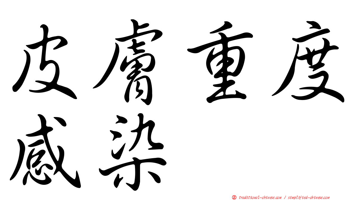 皮膚重度感染