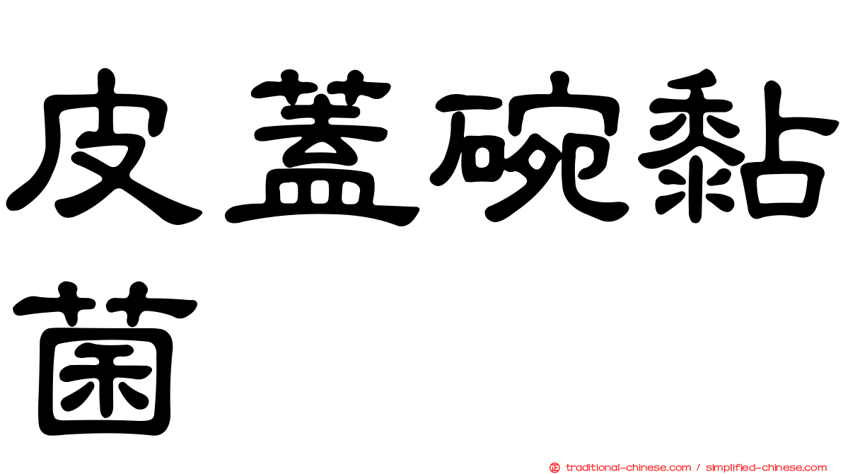 皮蓋碗黏菌