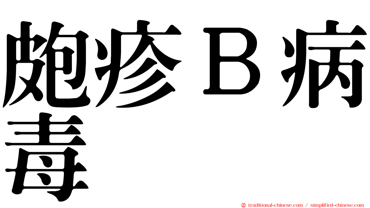 皰疹Ｂ病毒