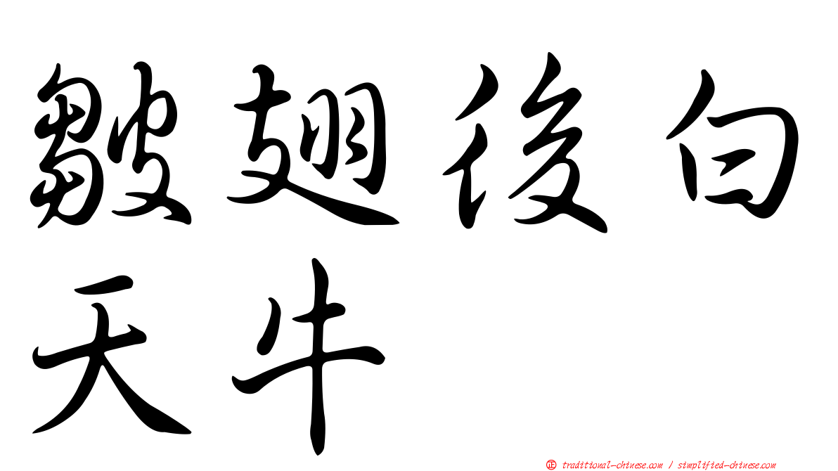 皺翅後白天牛
