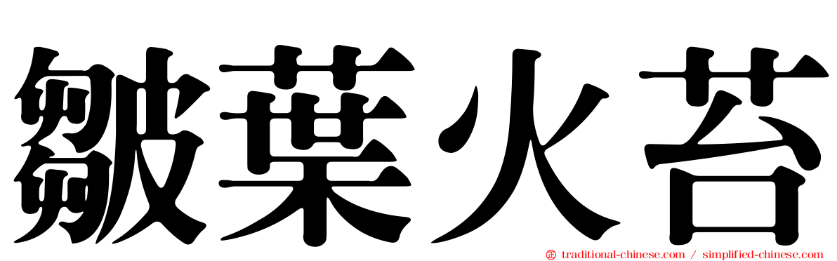 皺葉火苔