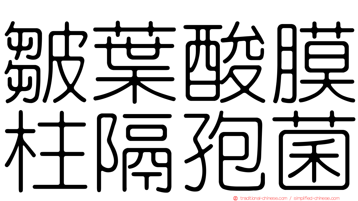 皺葉酸膜柱隔孢菌