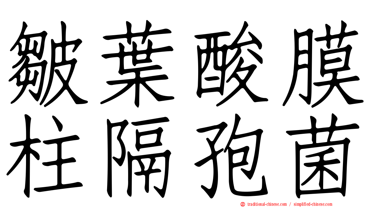 皺葉酸膜柱隔孢菌