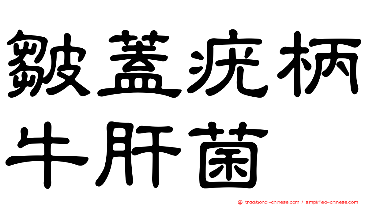 皺蓋疣柄牛肝菌