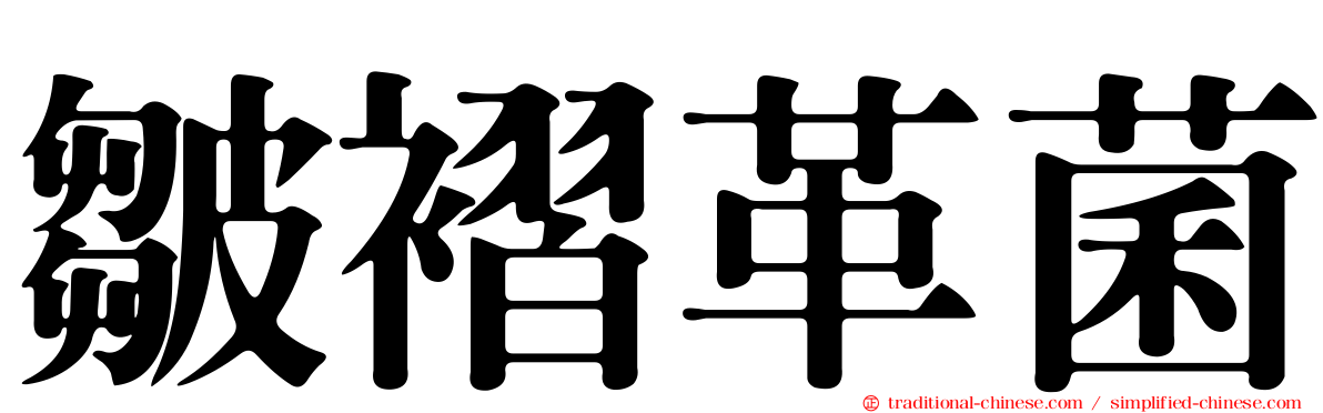 皺褶革菌