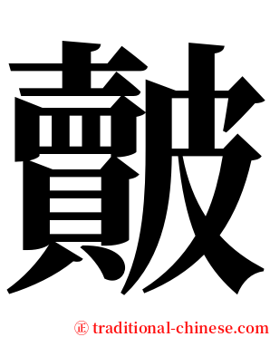 皾 serif font