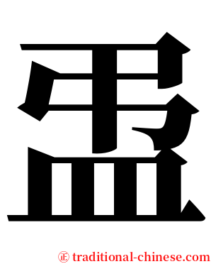 盄 serif font