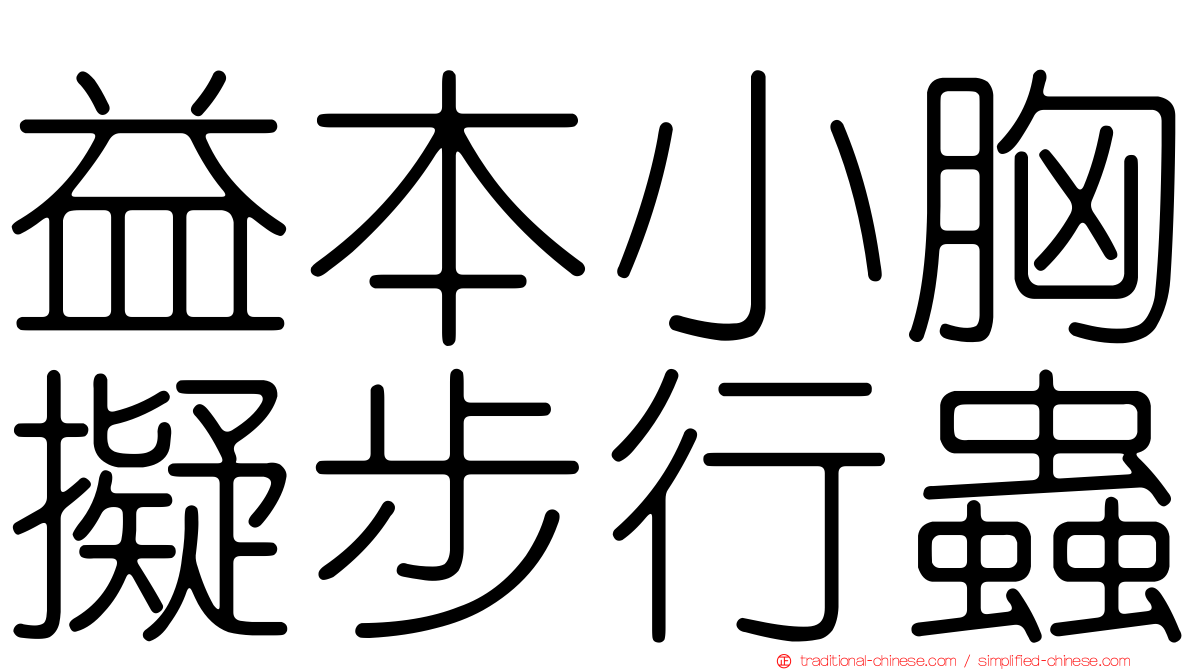 益本小胸擬步行蟲