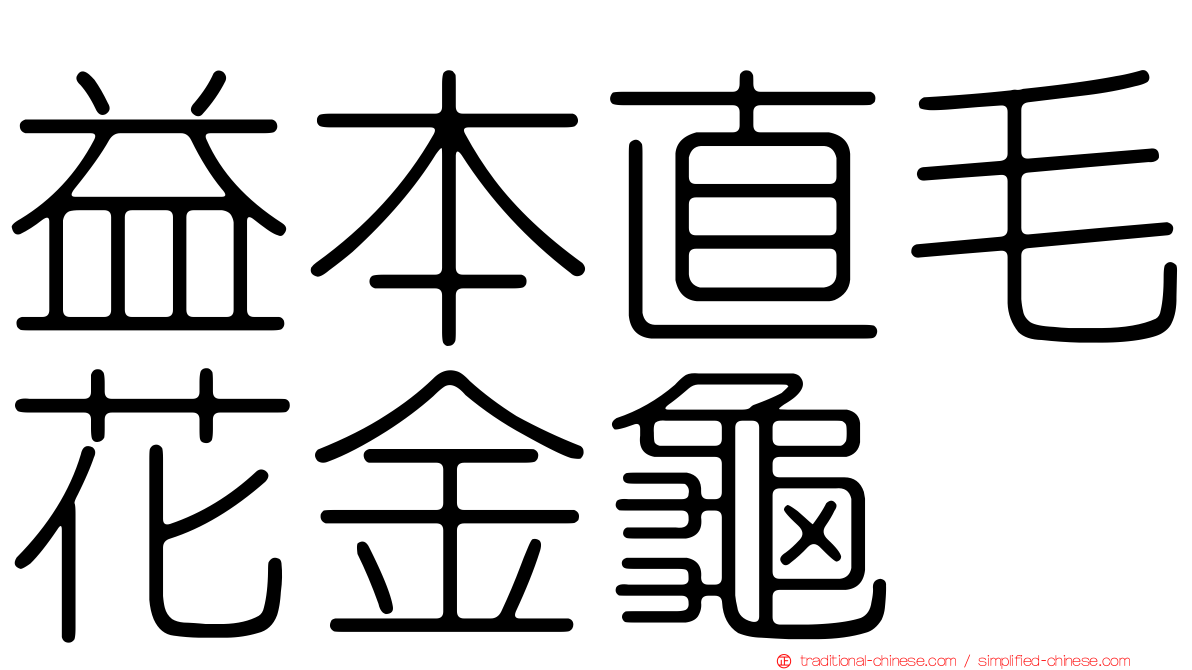 益本直毛花金龜