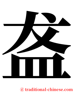 盋 serif font