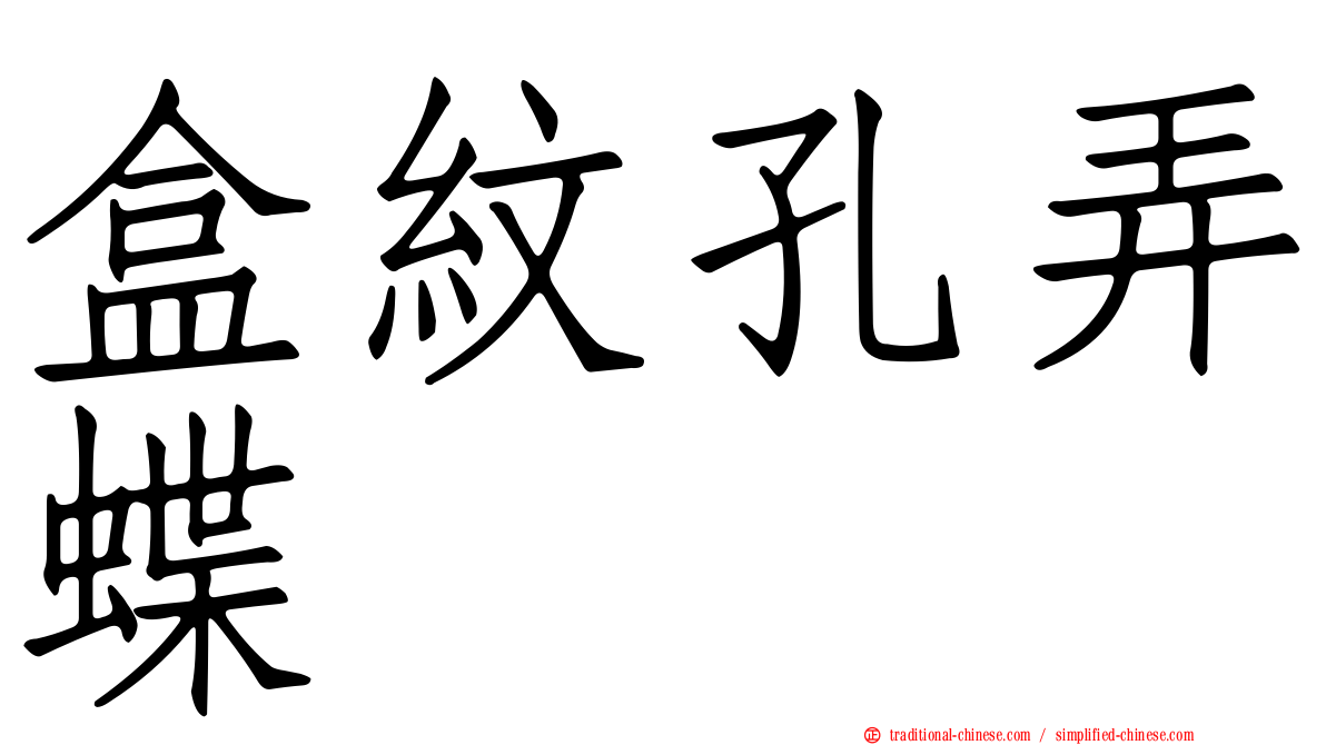 盒紋孔弄蝶