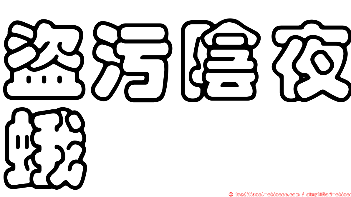 盜污陰夜蛾