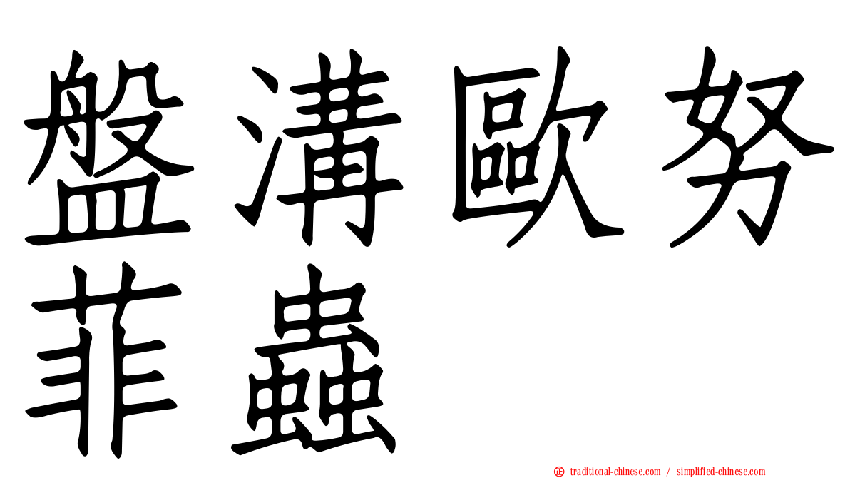 盤溝歐努菲蟲