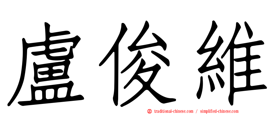 盧俊維