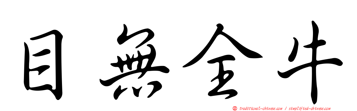 目無全牛