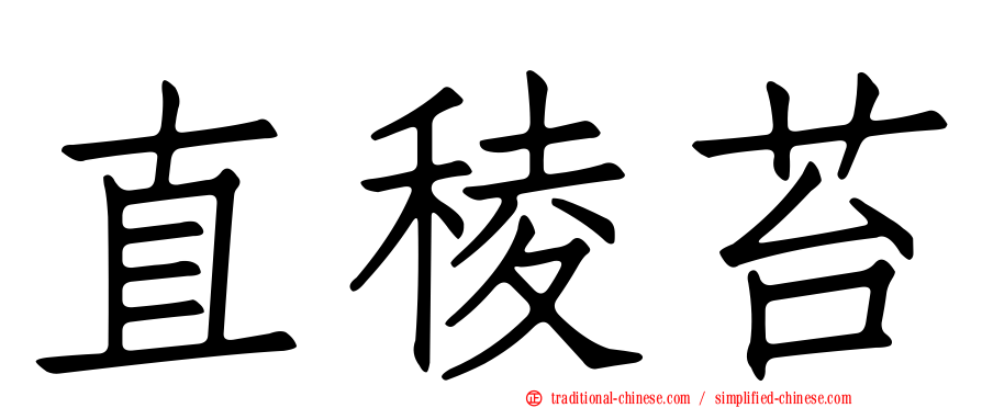 直稜苔
