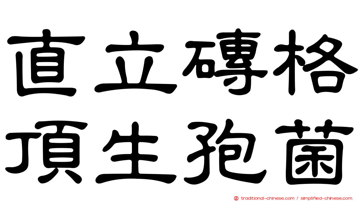 直立磚格頂生孢菌