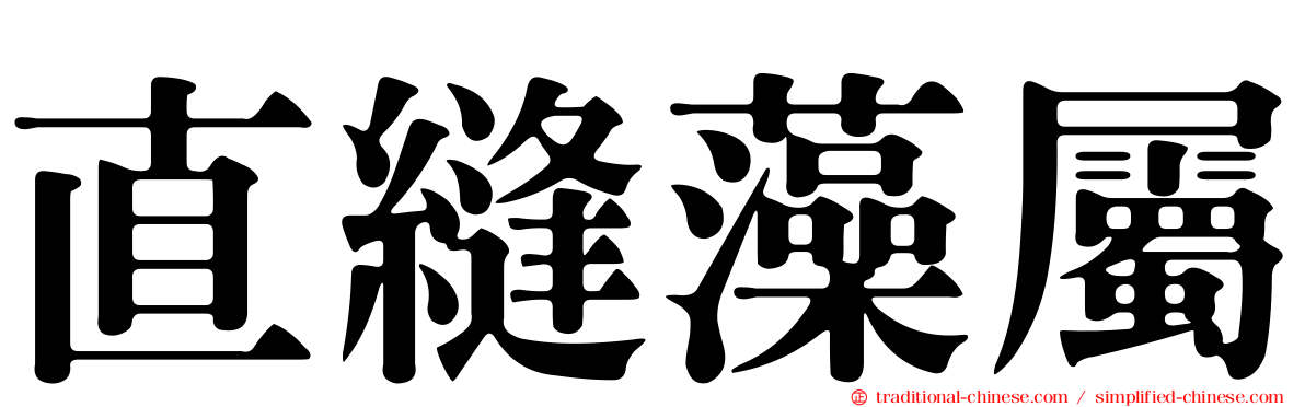 直縫藻屬