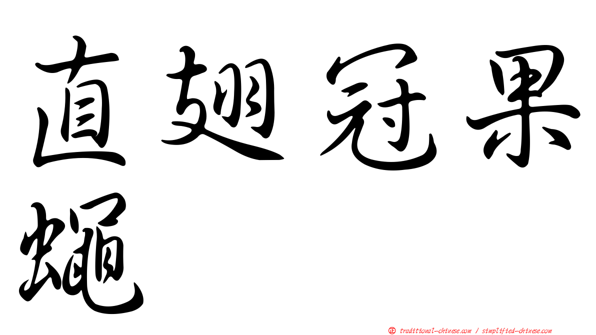直翅冠果蠅