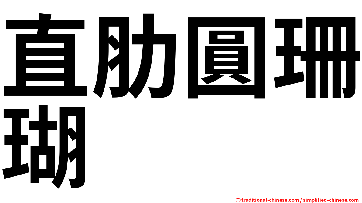 直肋圓珊瑚