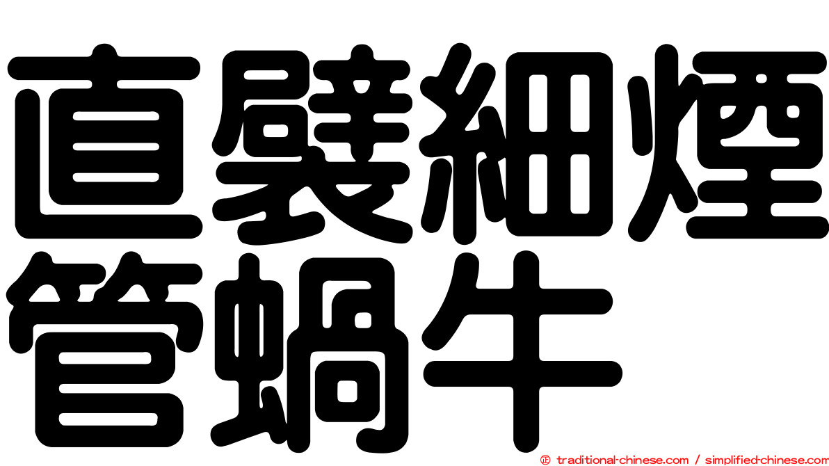 直襞細煙管蝸牛