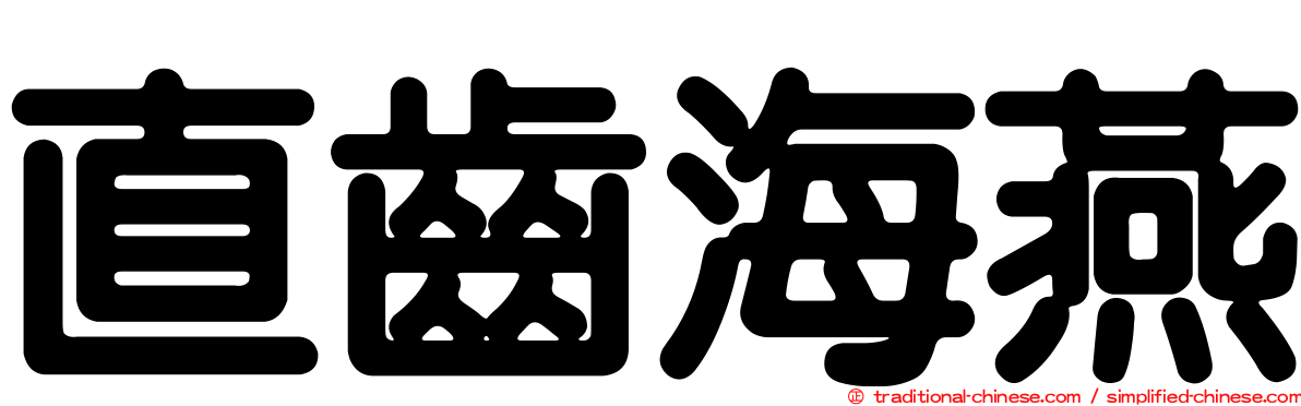 直齒海燕