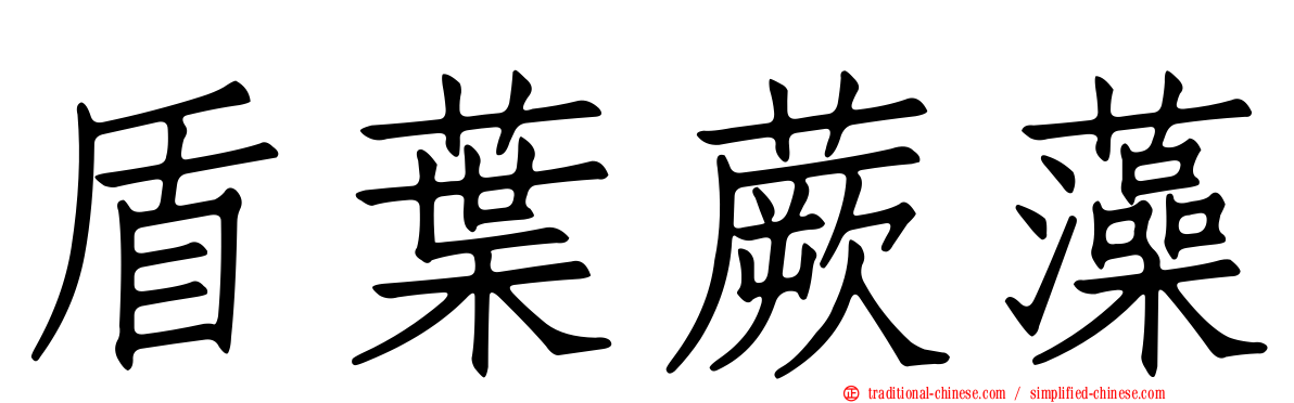 盾葉蕨藻