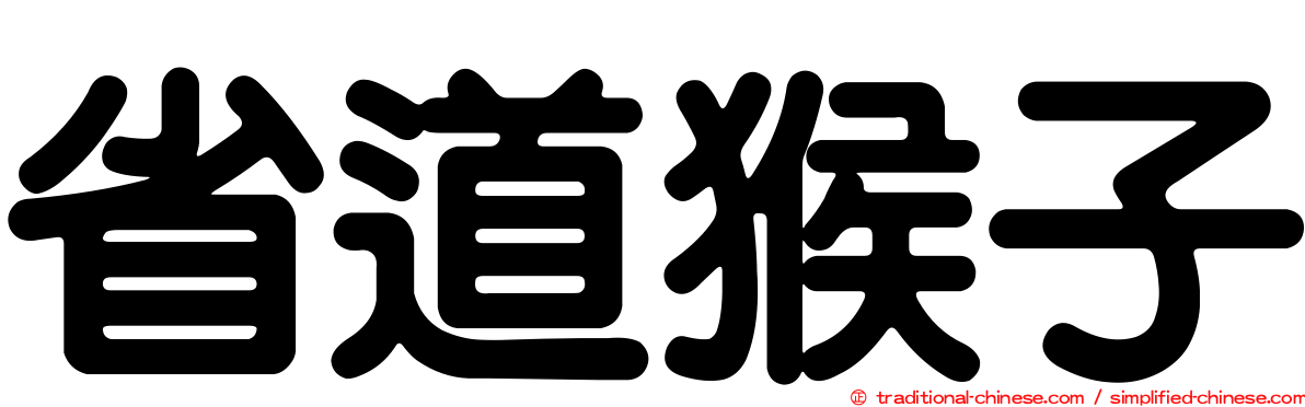省道猴子