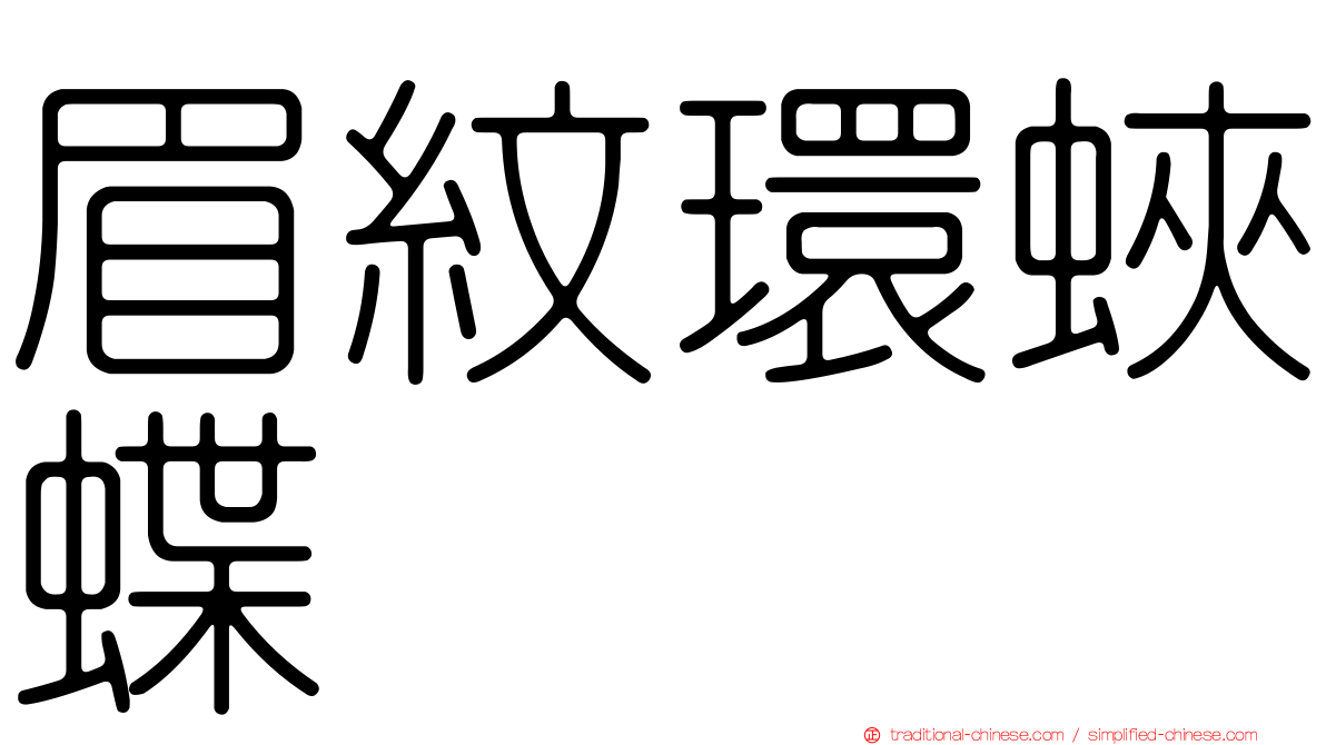 眉紋環蛺蝶