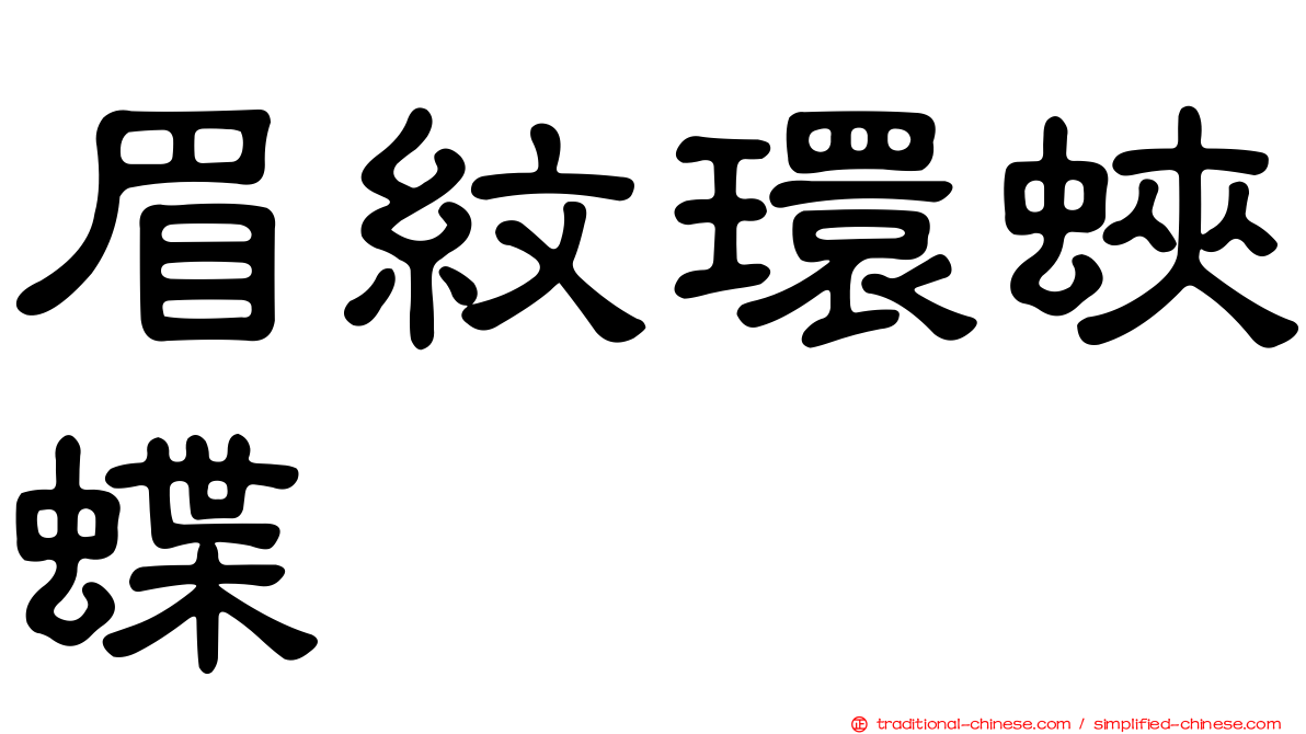 眉紋環蛺蝶