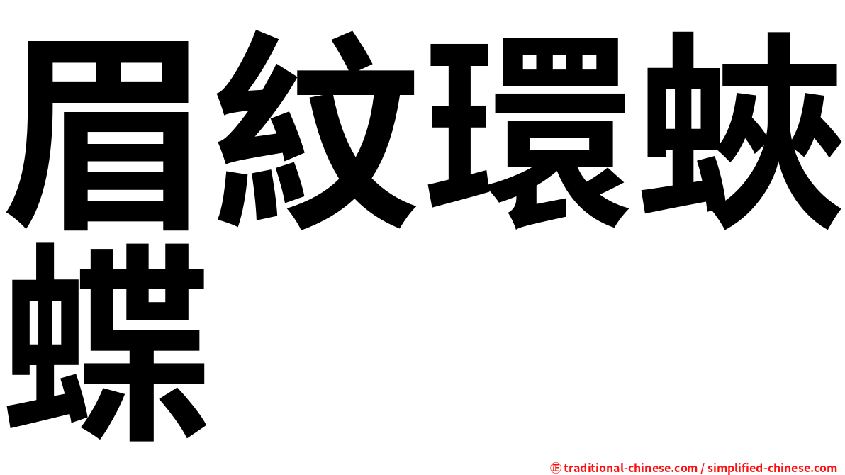 眉紋環蛺蝶