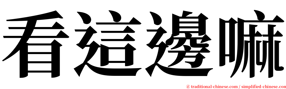 看這邊嘛 serif font