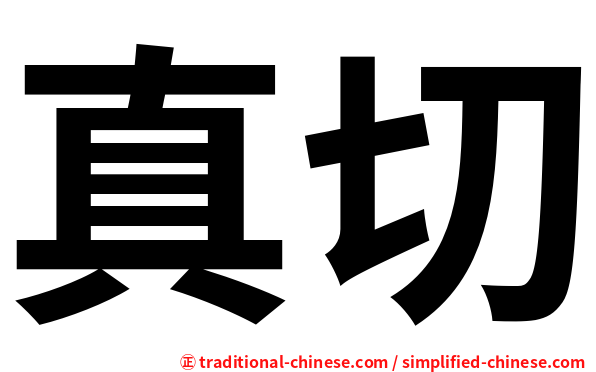 真切
