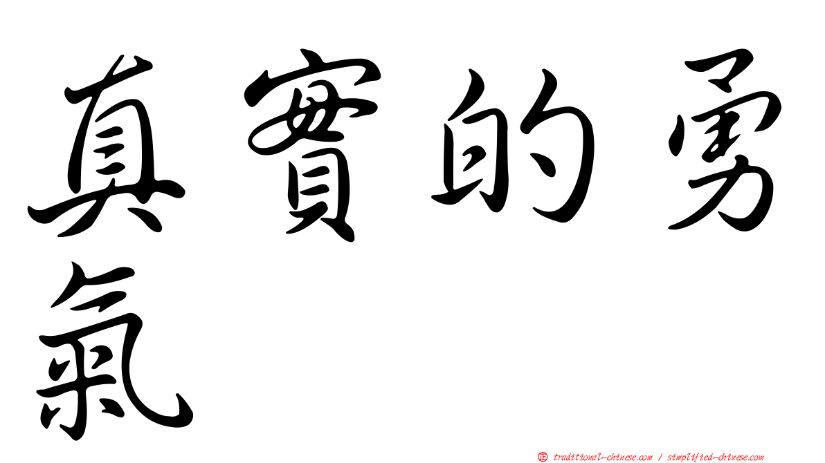 真實的勇氣