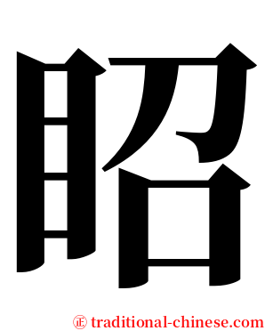 眧 serif font