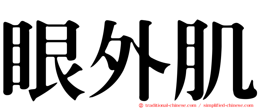 眼外肌