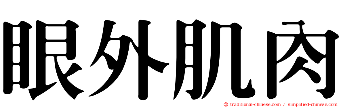 眼外肌肉