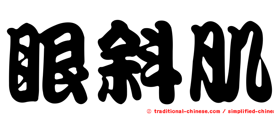 眼斜肌