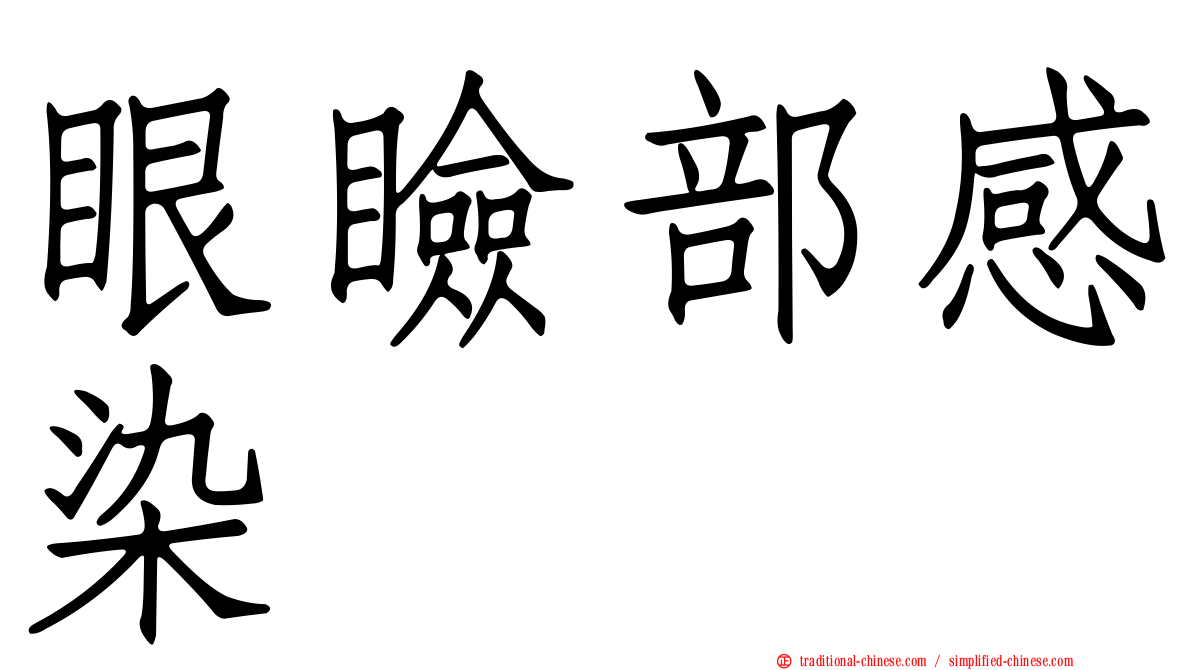 眼瞼部感染