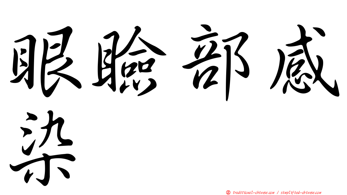 眼瞼部感染